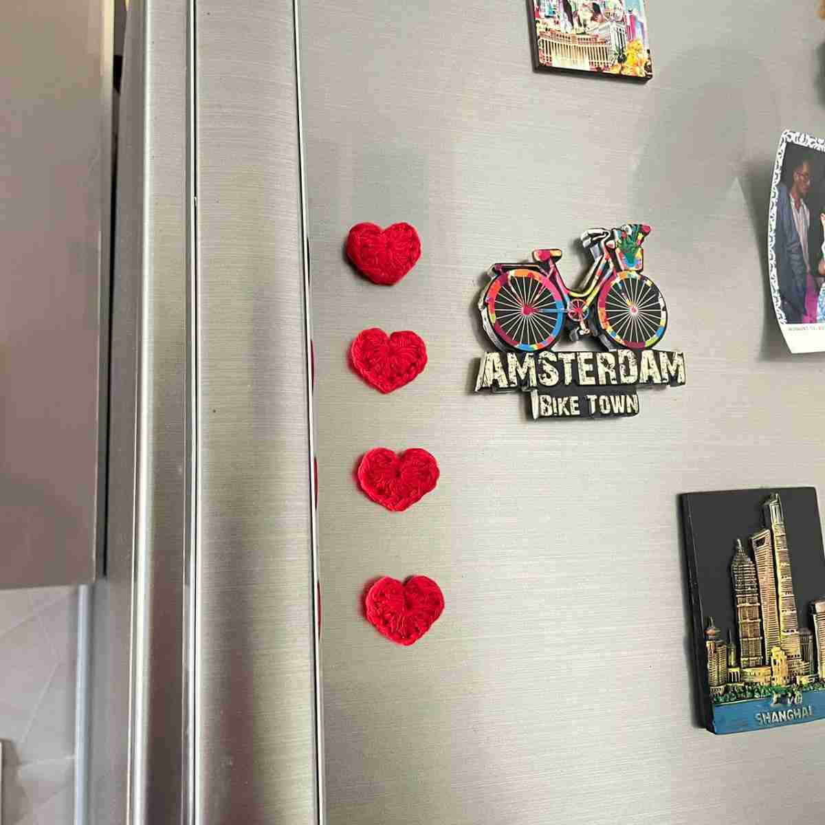 Accessoires réfrigérateur mini coeur irrésistibles en couleurs vives