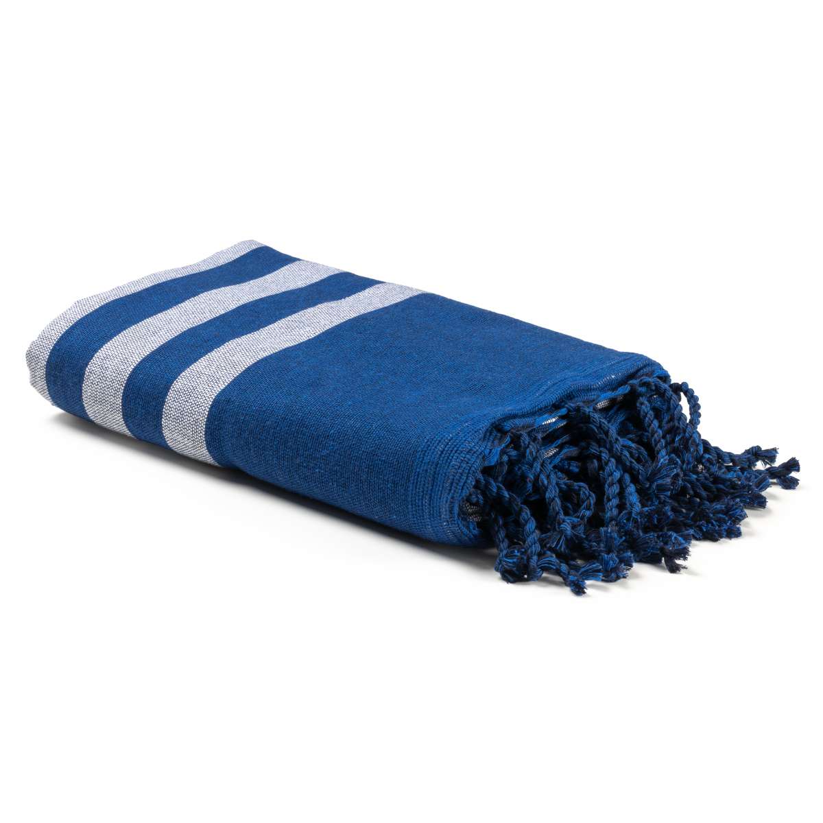 Fouta bleue rayée