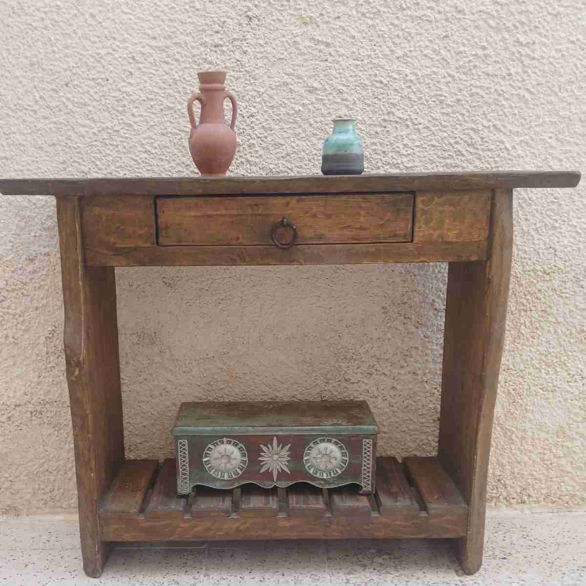 table console bois chêne dimensions 100x79x30 cm qualité premium