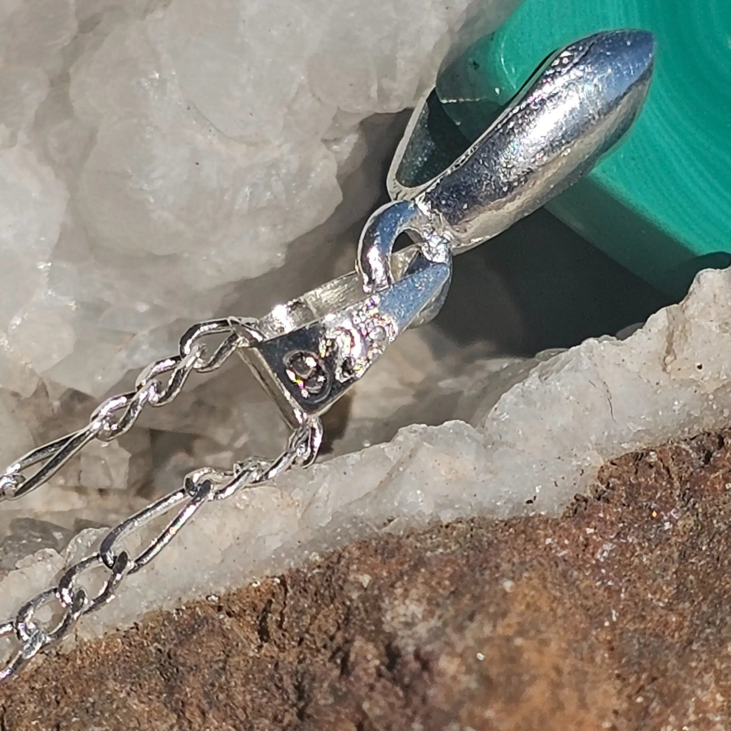 Collier Élégance Malachite en Argent 925 - Créativité et Protection