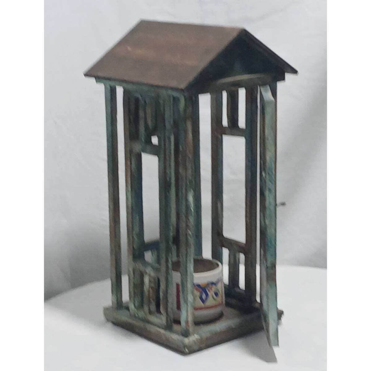 Abajour vintage en bois design 51x23x23 cm pour une ambiance chic