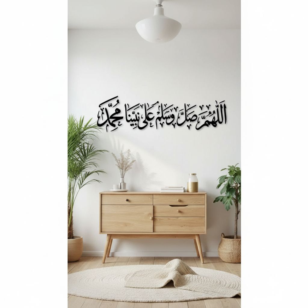 ديكور حائطي «اللهم صلِّ وسلم على نبينا محمد»