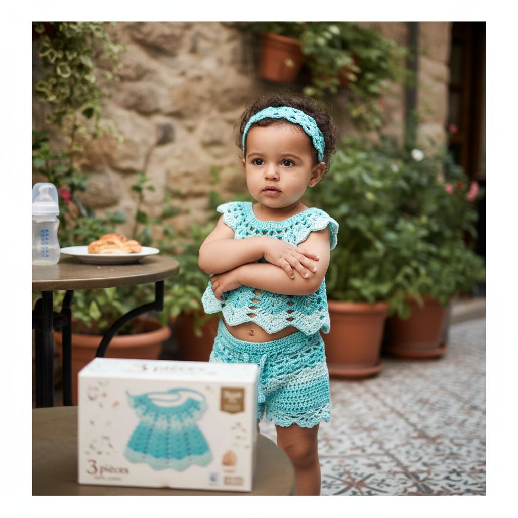 Vêtements bébé 3 pièces 100 pour cent coton doux et confortables
