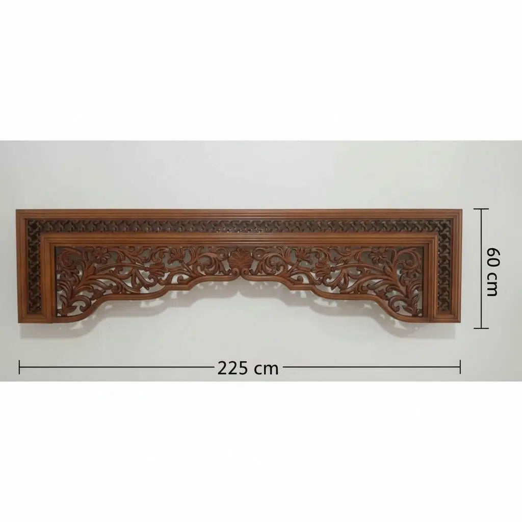 panneau mural bois artisanat exclusif en bois massif 60x225 cm