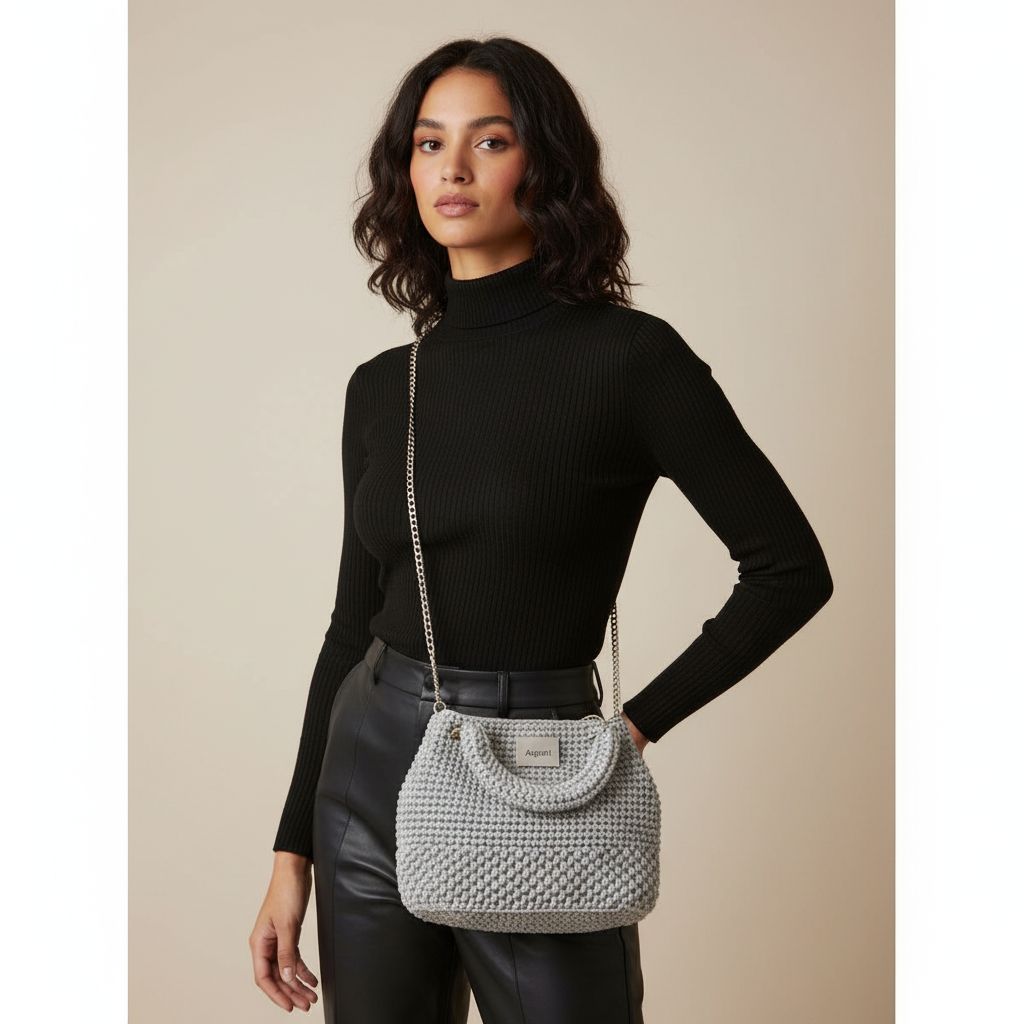 Sac en crochet élégant pour un style unique et raffiné