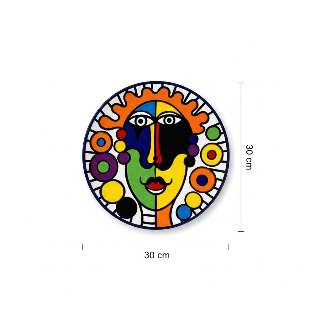 Assiette murale décorative pop artpour un style unique