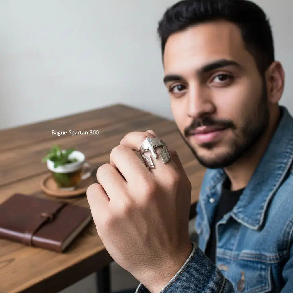 Bague inox Spartan 300 élégance et style irrésistible