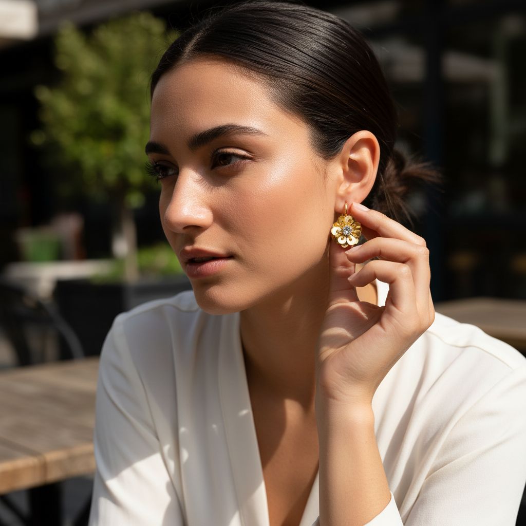 Boucles d'oreilles dorées éclatantes pour un style unique