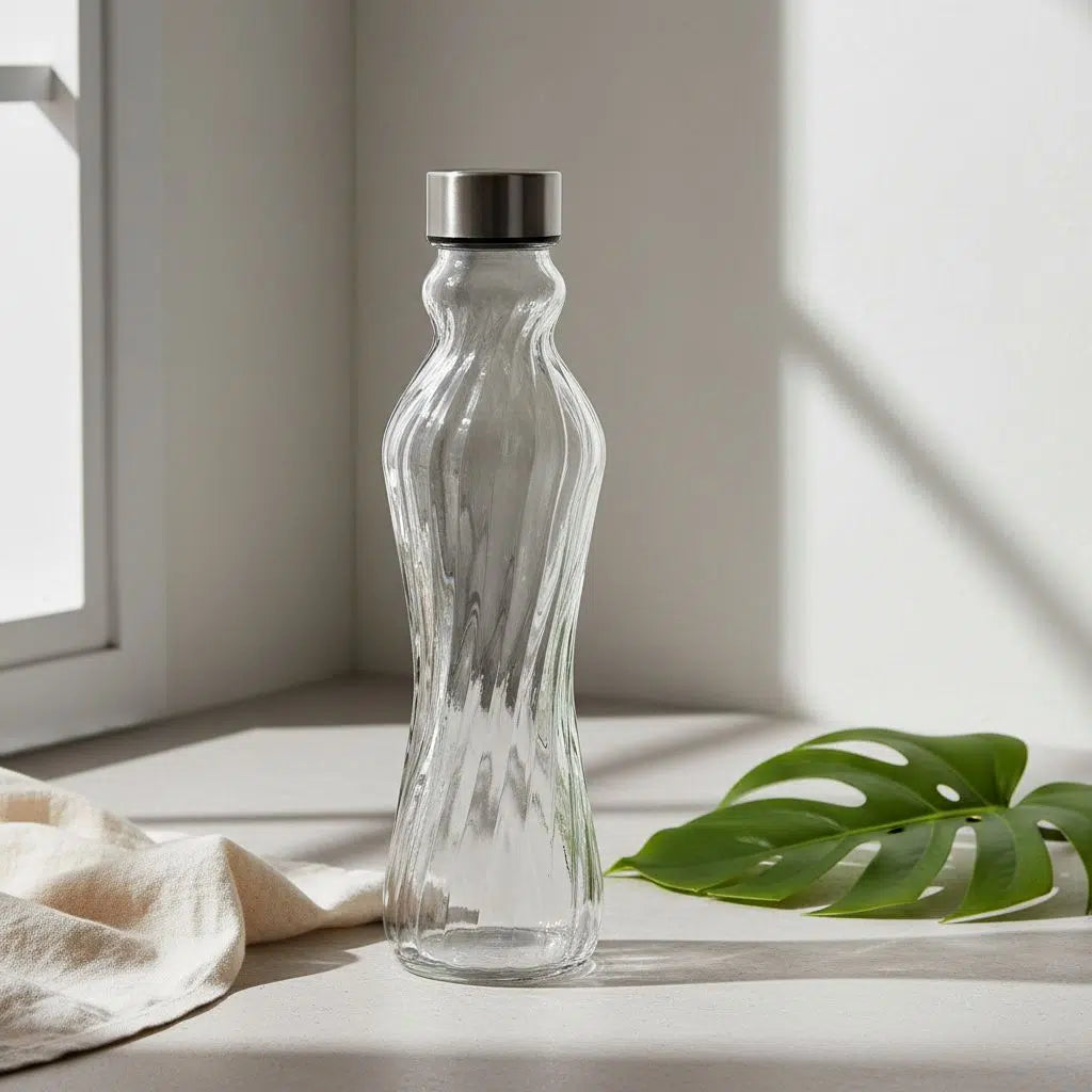 Bouteille en verre élégante pour une hydratation saine 1 L
