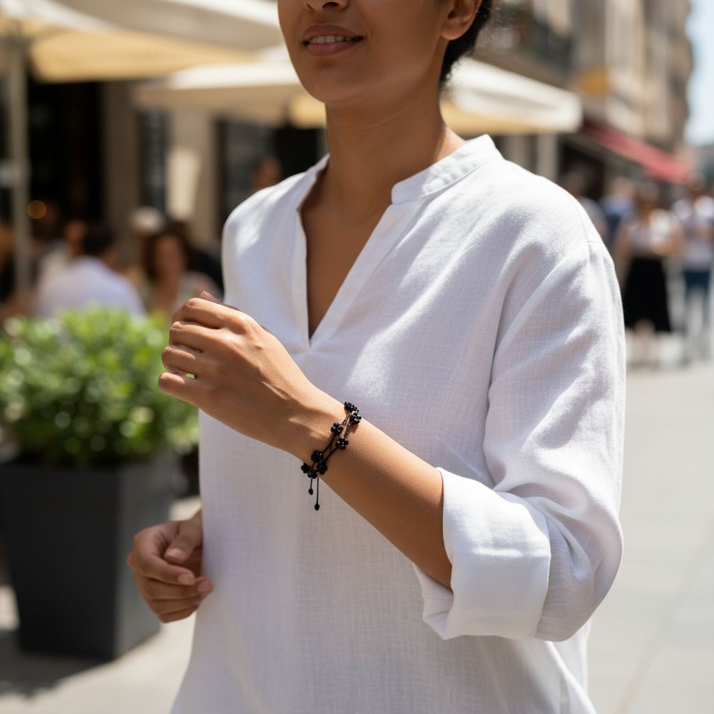 Bracelet noir élégant pour un style irrésistible et unique