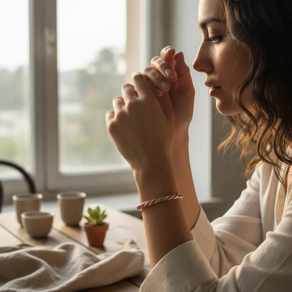 Bracelet cuivre torsadé exclusif pour un style unique