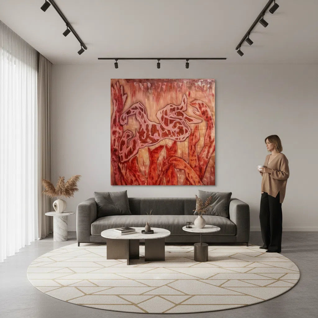 tableau moderne révélateur des luttes humaines et de la résilience