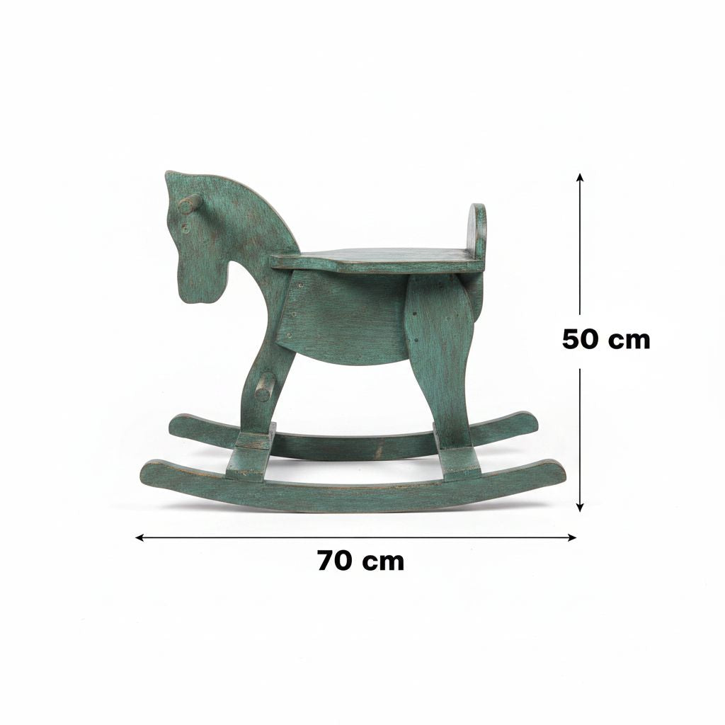 Chaise cheval en bois 70x50x31 cm