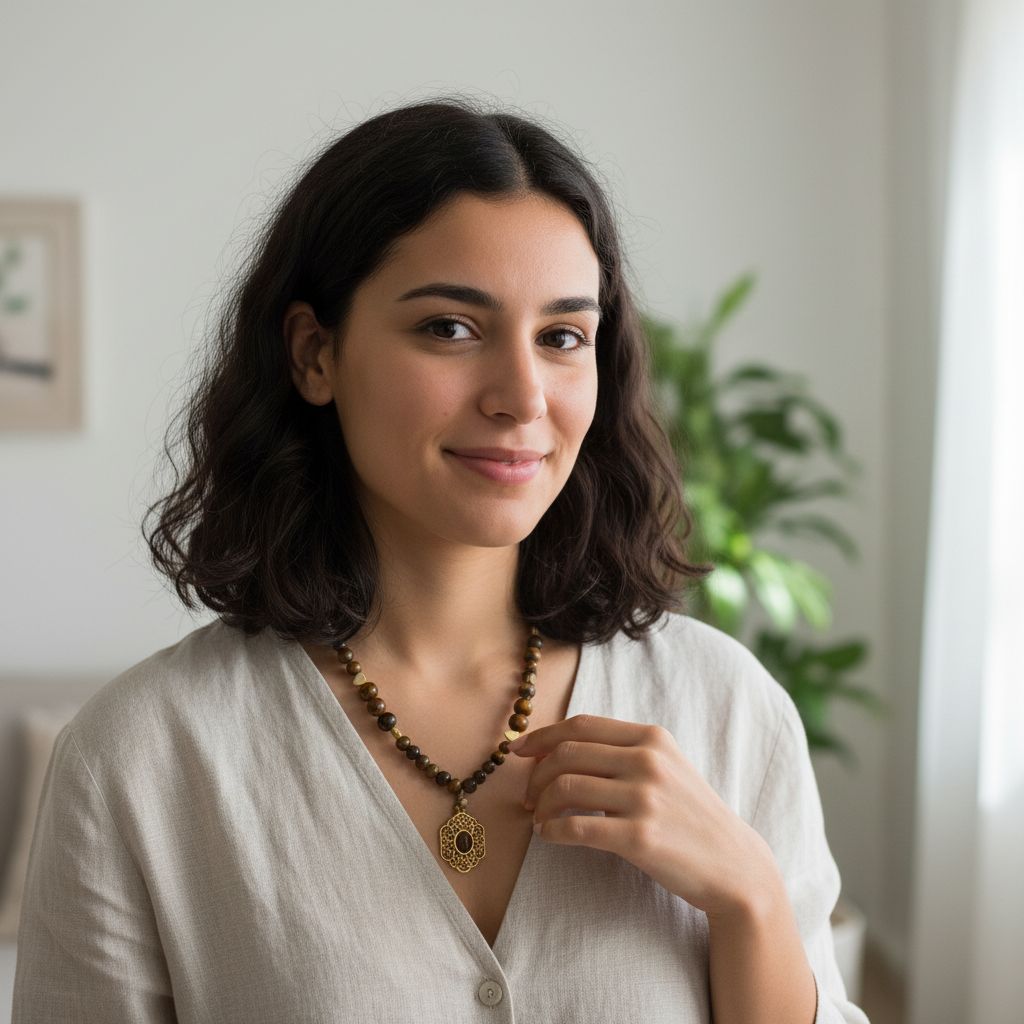 Collier oeil de tigre élégant pour une protection unique