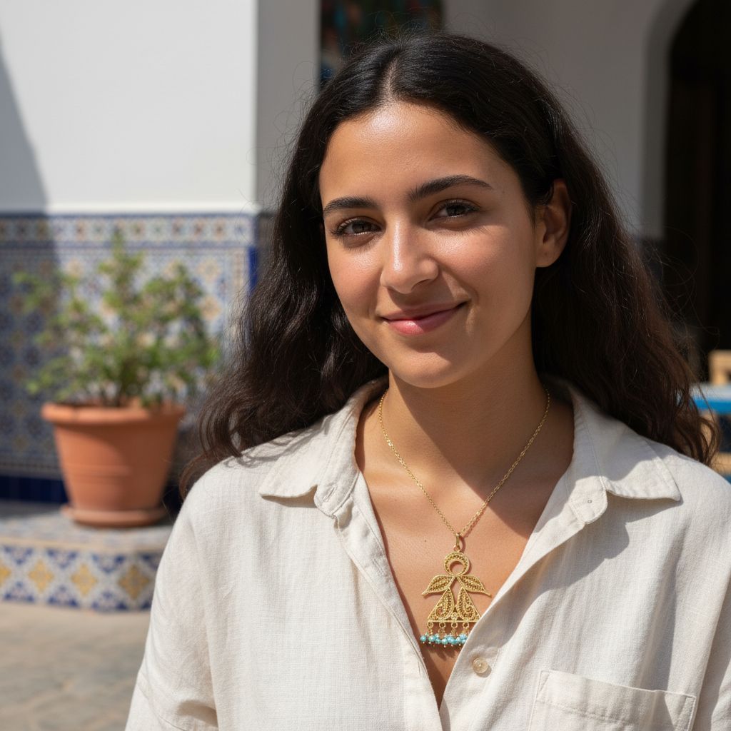 Collier filigrane Tanit l'élégance artisanale irrésistible