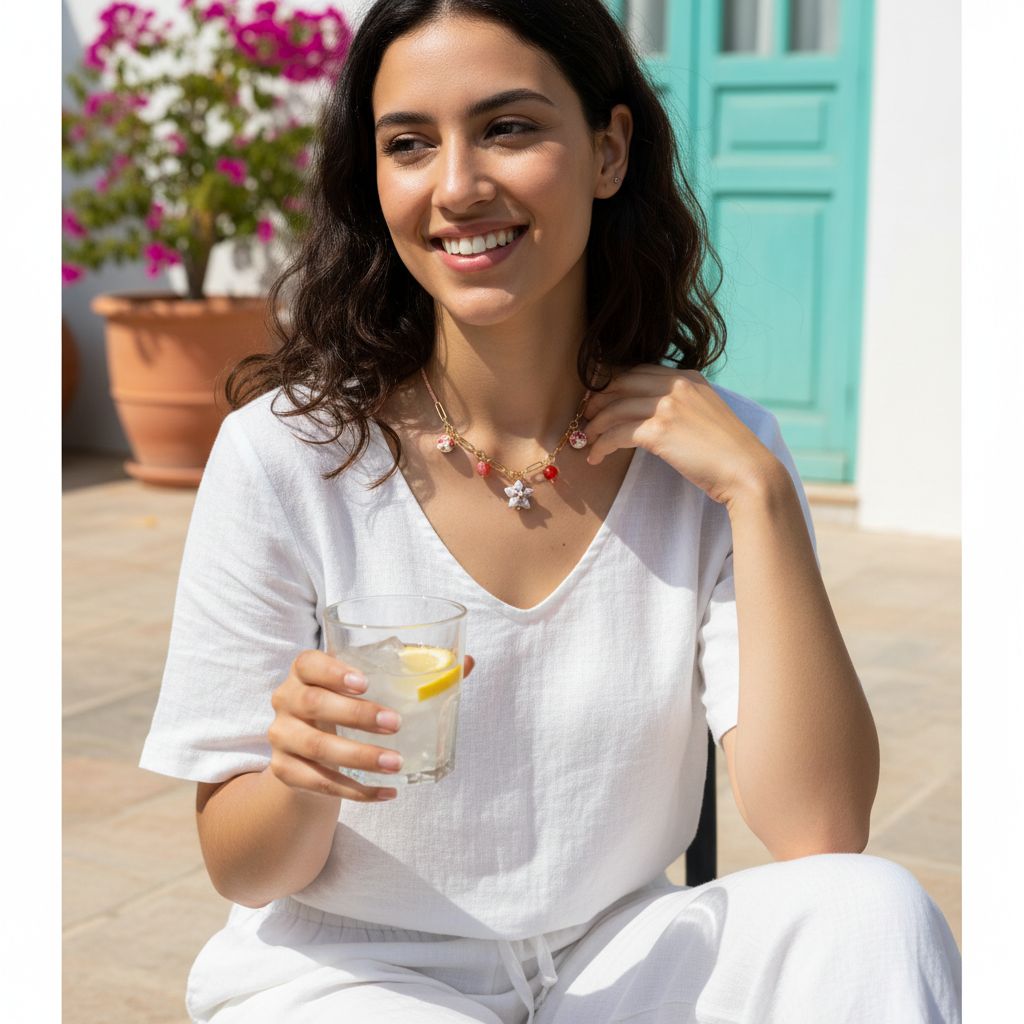 Collier plage chic pour un été inoubliable et élégant