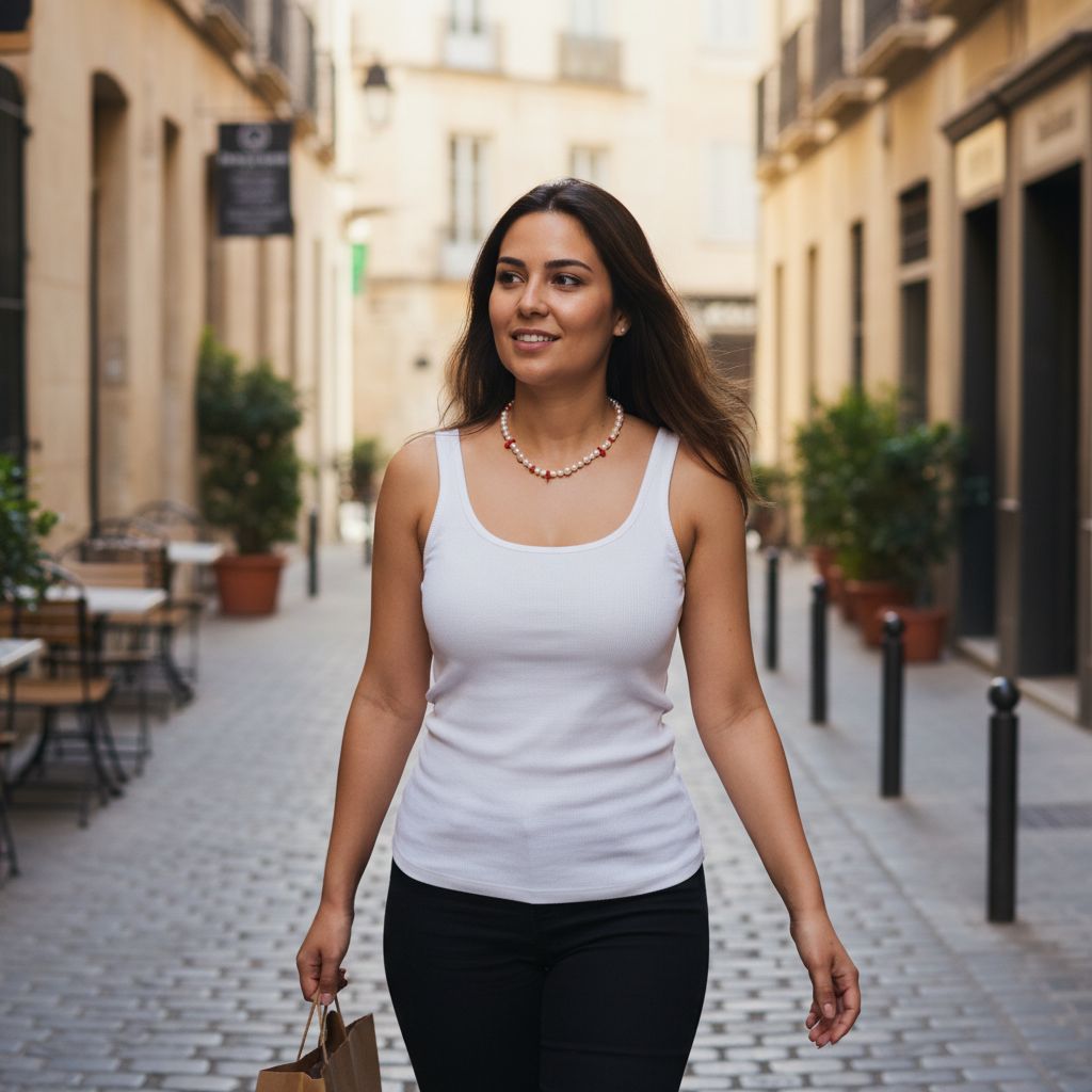 Collier perles de Majorque et corail pour un style unique