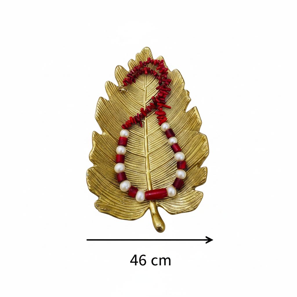 Collier perles rouge et ivoire pour un style irrésistible