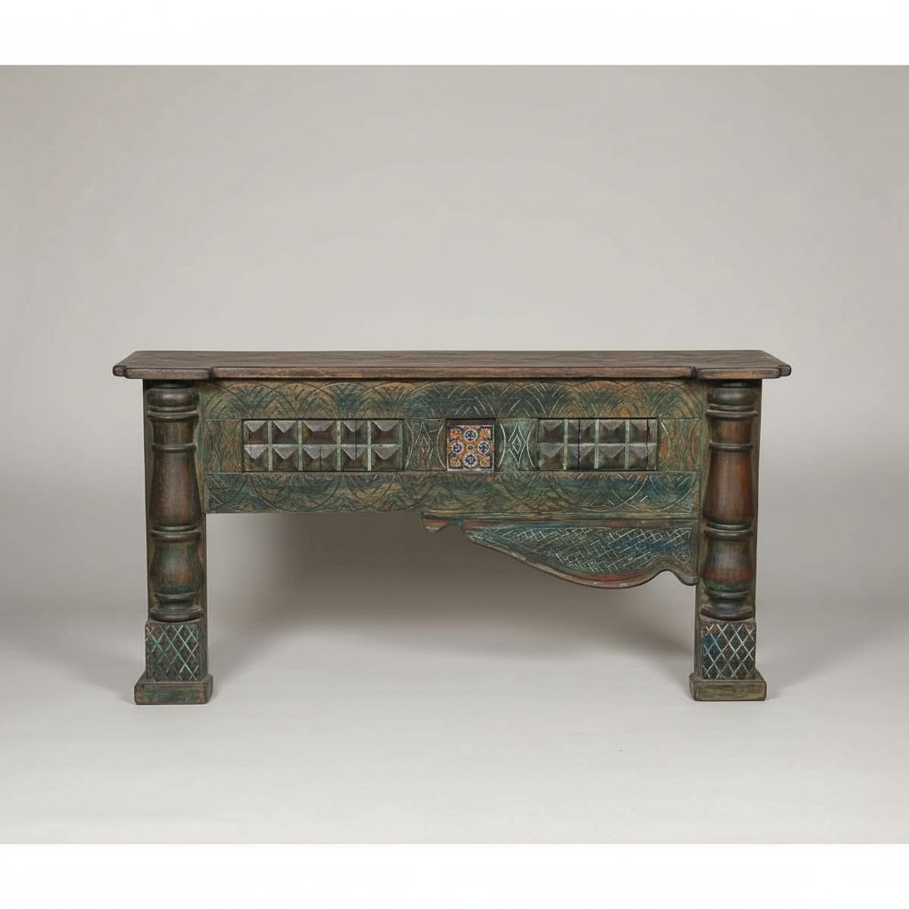 Console en bois élégante 187 x 71 x 34 cm pour un intérieur chic