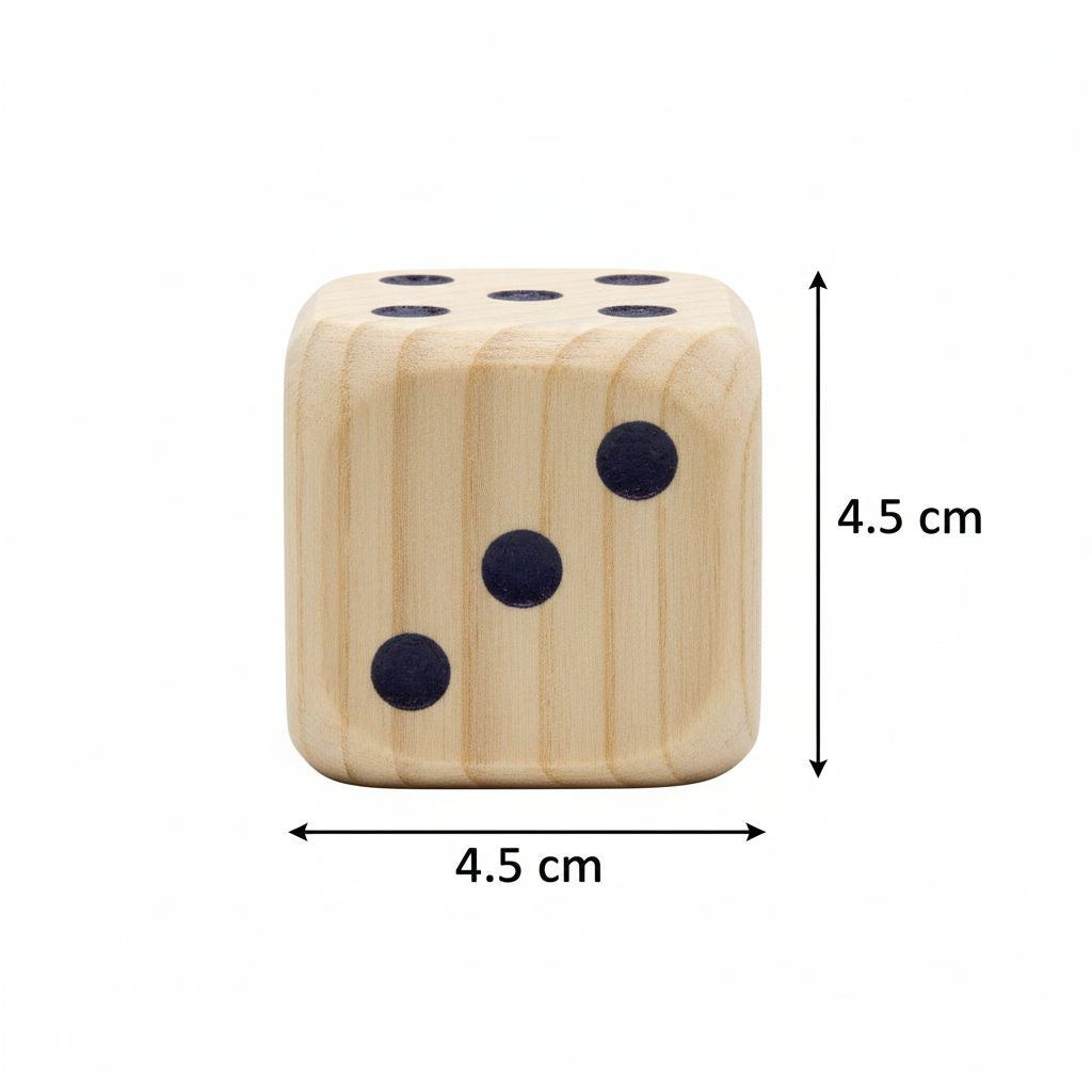 Dé en bois artisanal unique pour décoration et collection