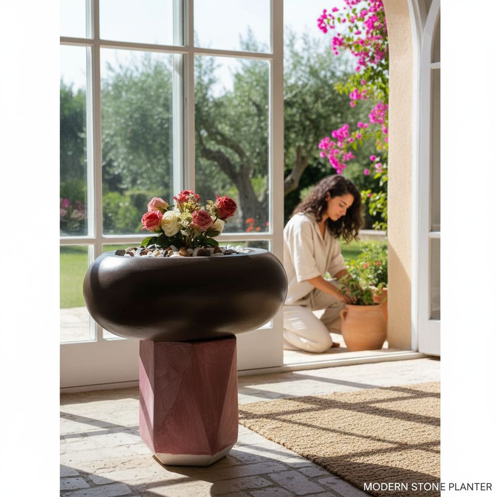 Pots de fleurs blancs 60 cm pour un décor élégant et raffiné