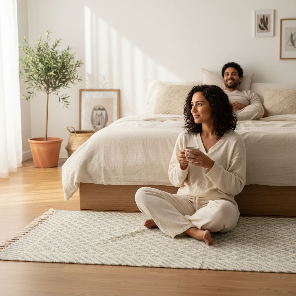 Descente de lit en coton recyclé luxe