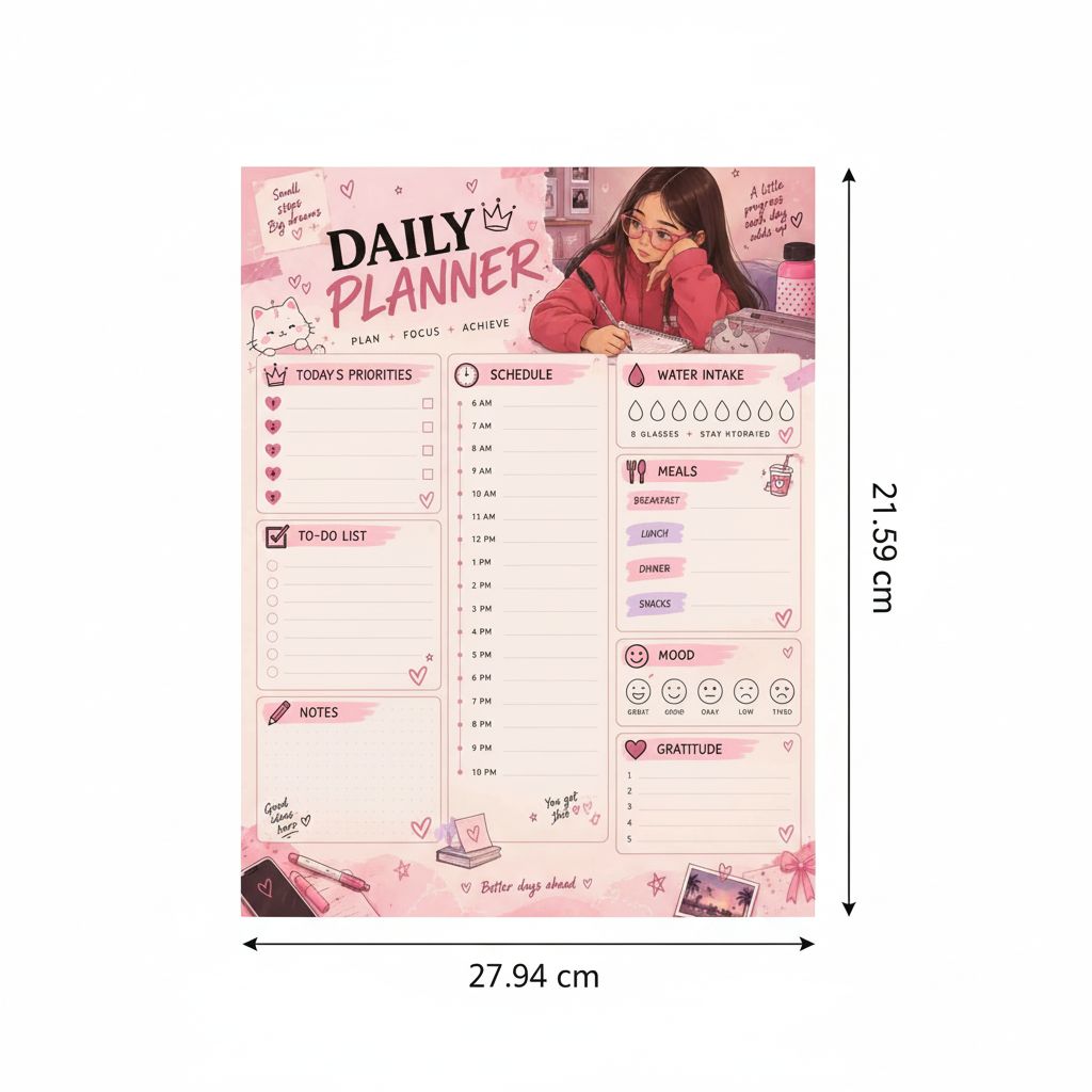 Planificateur quotidien premium pour organiser vos journées rêvées