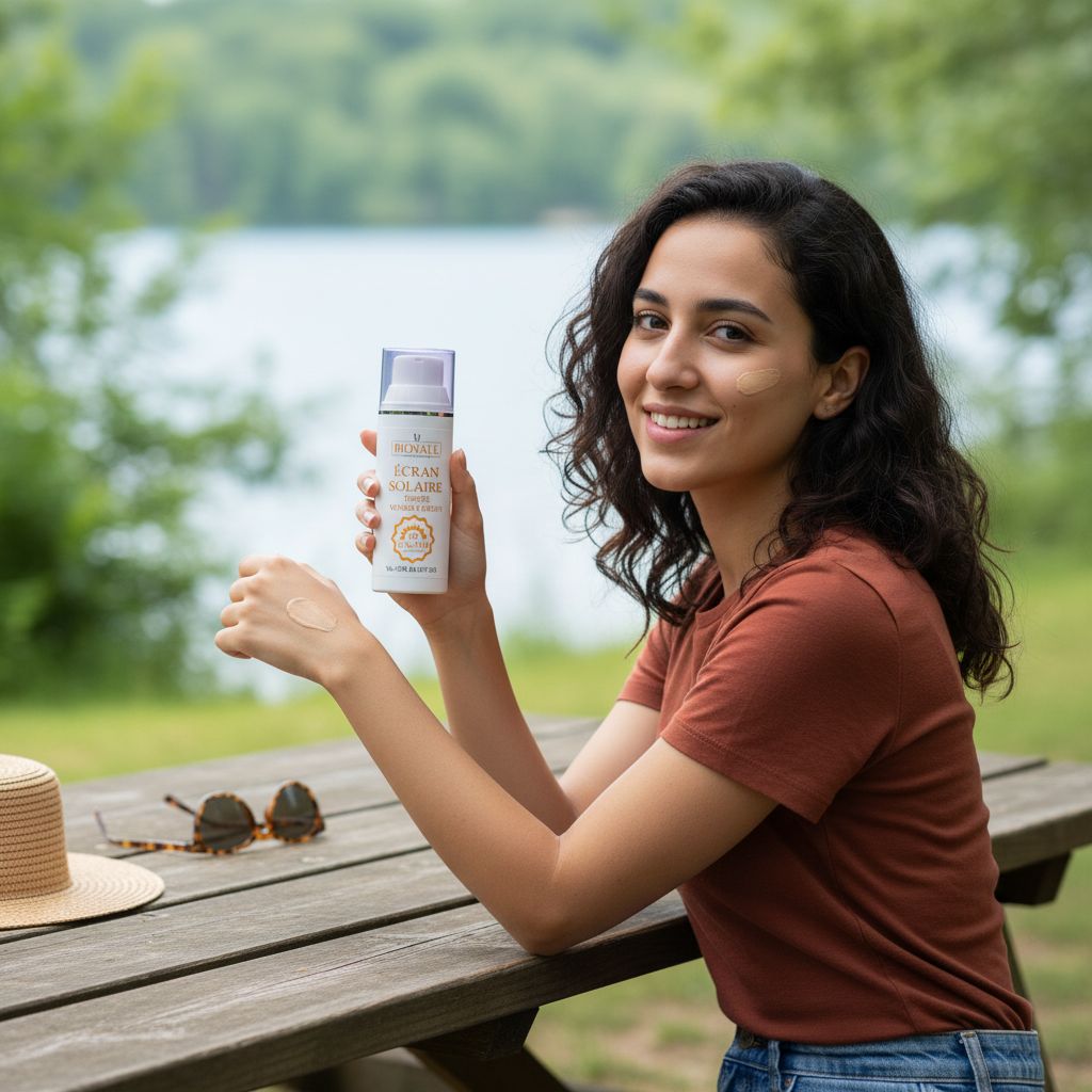 écran solaire teinté protection optimale pour un teint radieux