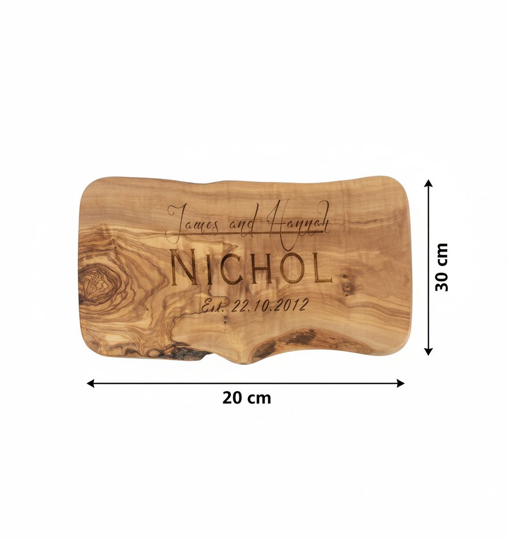 Plaque en bois olivier centenaire artisanale pour un décor unique