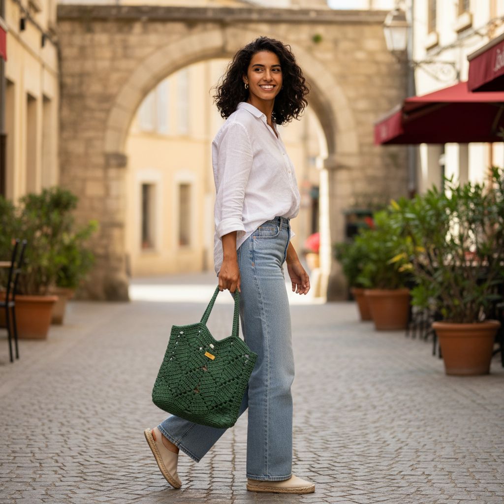 sac en crochet chic et durable pour un style inégalé