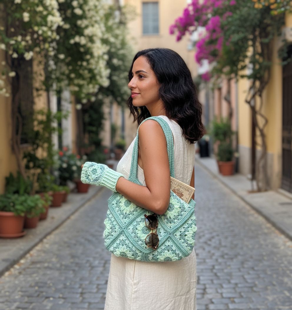 sac en crochet élégant pour un style unique et intemporel