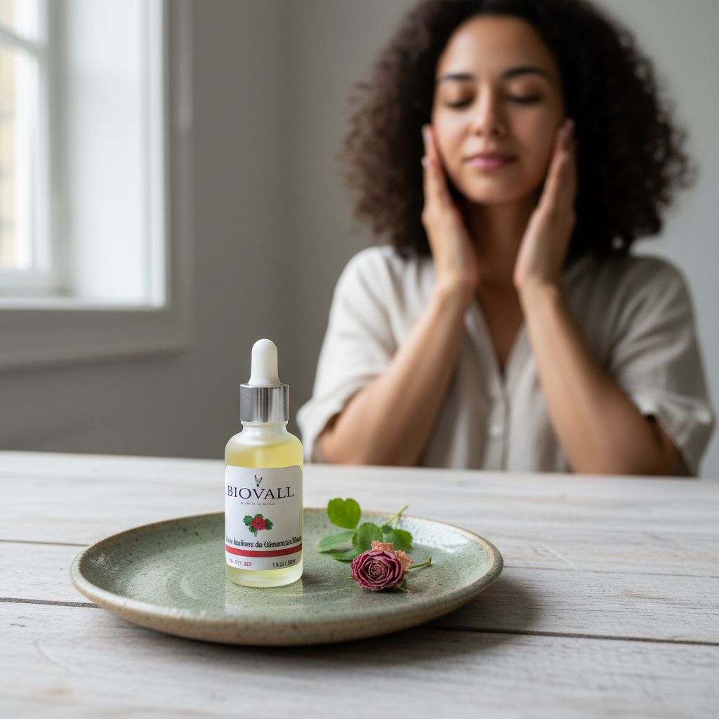 Huile de géranium premium pour une peau éclatante et apaisée