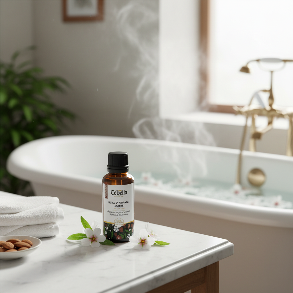 huile amande amère 30ml soin hydratant et anti-âge premium
