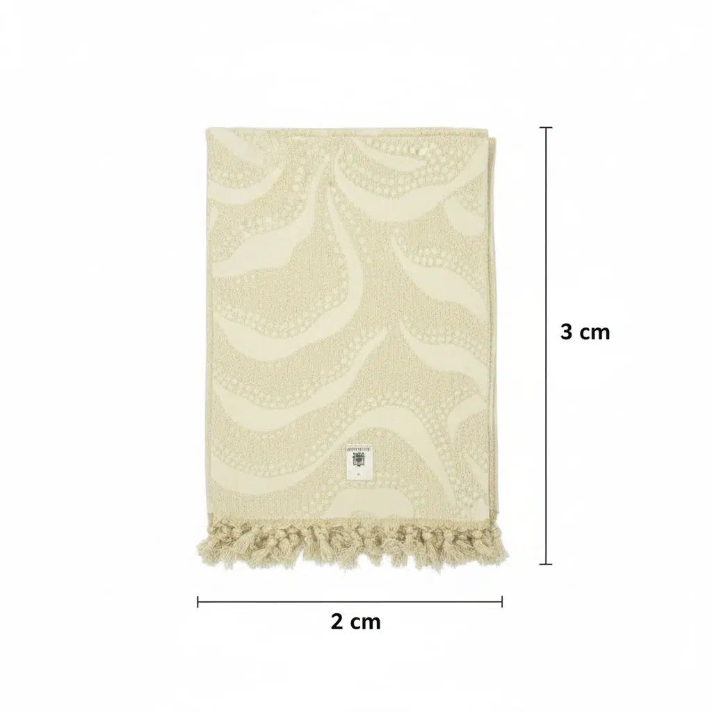 Jeté en coton recyclé Lurex