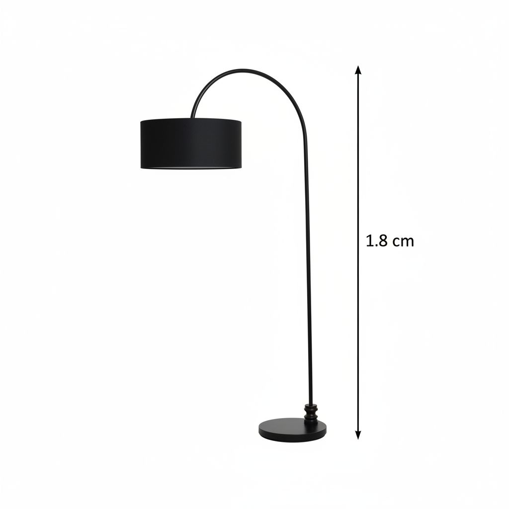 Lampadaire noir girafe XL pour une touche élégante et unique