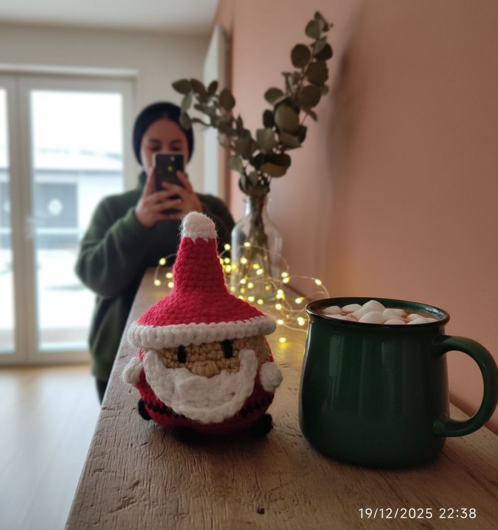 Père Noël crochet figurine artisanale irrésistible en rouge et blanc