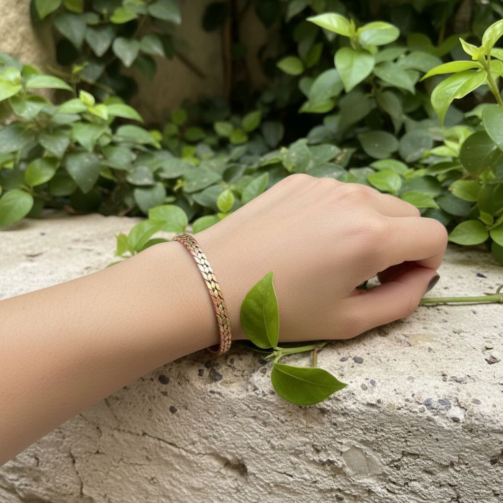 Bracelet cuivre ajustable au design exclusif et irrésistible