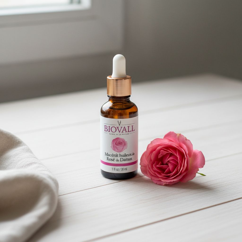 macérat huileux rose premium pour une peau douce et éclatante