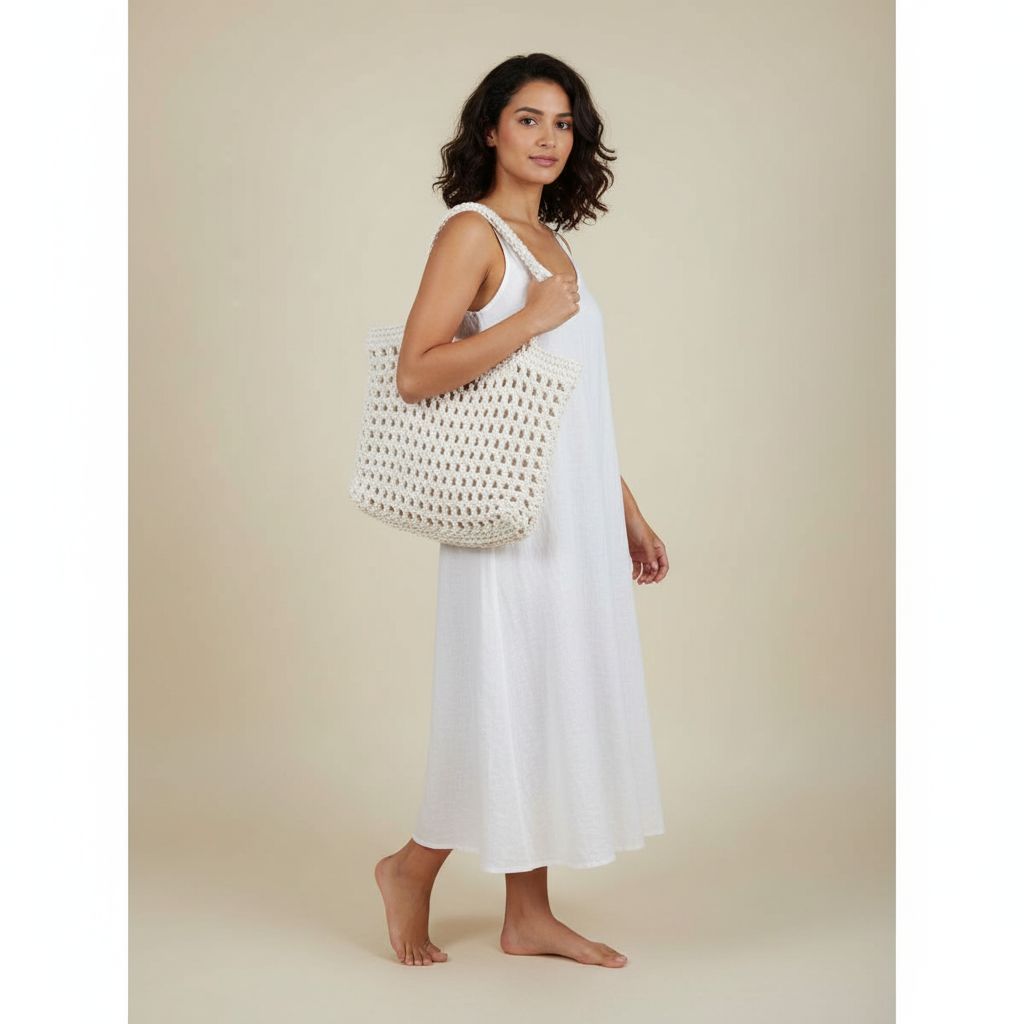 sac macramé exclusif en coton pour un style unique et chic