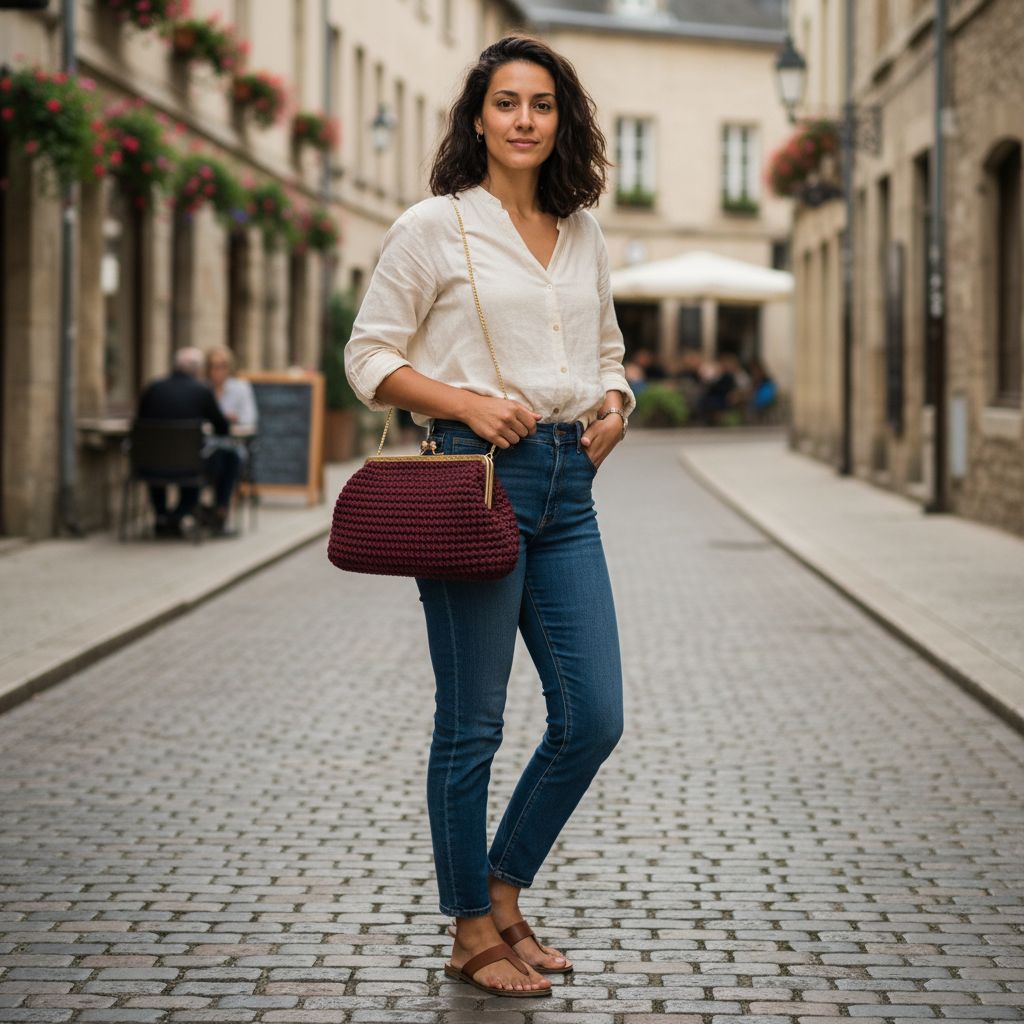 Sac en crochet élégant pour un style unique et raffiné