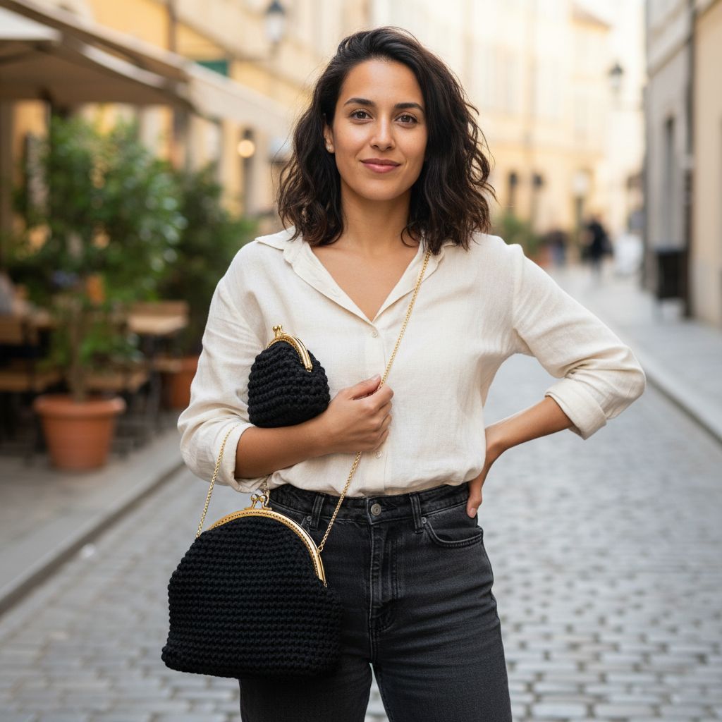 Sac en crochet exclusif pour un style unique et intemporel
