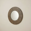 Miroir bois design 100x100 cm pour un intérieur chic et chaleureux