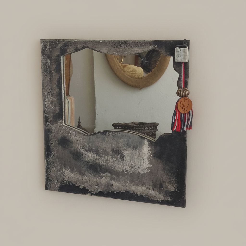 Miroir peint à la main chic et stylé pour tous les intérieurs