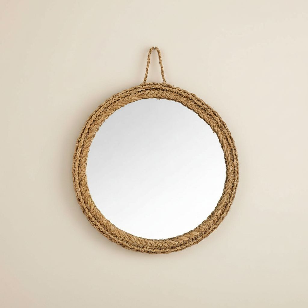 miroir halfa 50 cm de diamètre design exclusif et élégant