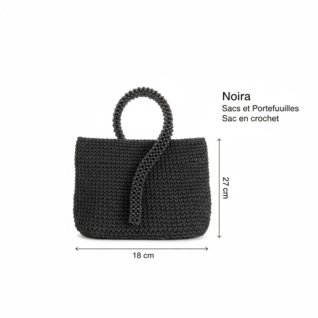 sac noir élégant taille M pour un style irrésistible