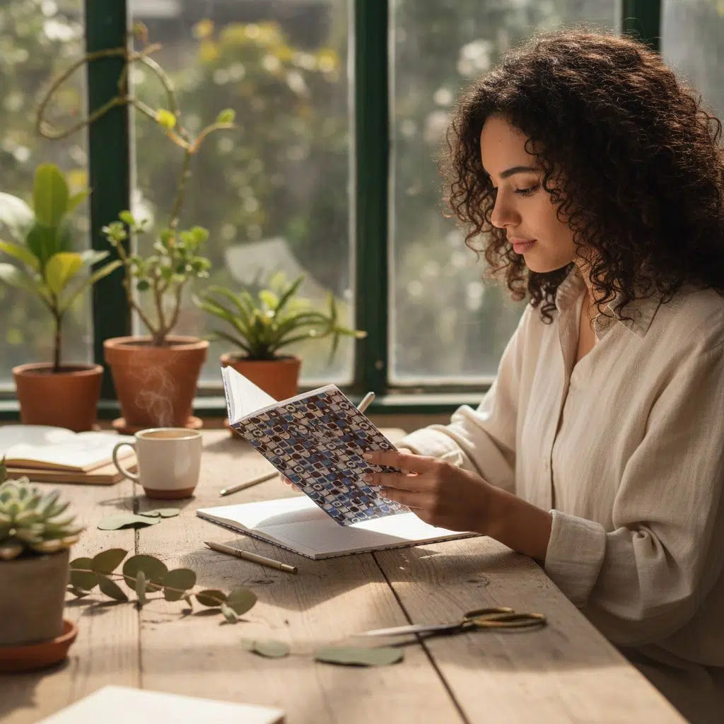 Carnet floral élégant pour vos pensées créatives et inspirantes