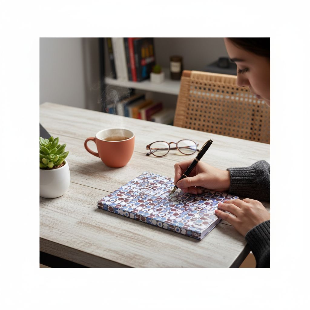 Carnet floral élégant pour vos pensées créatives et inspirantes