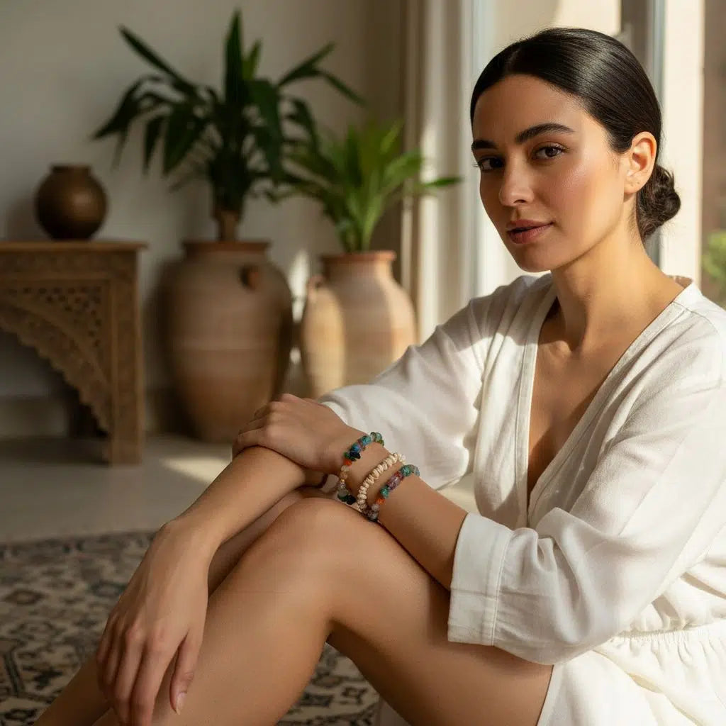 Pack de trois bracelet perles unisexe