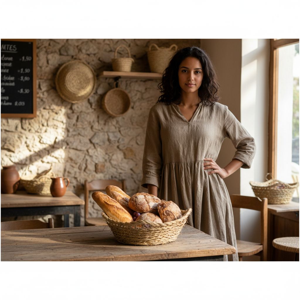 Panier à pain en halfa taille S pour une présentation élégante