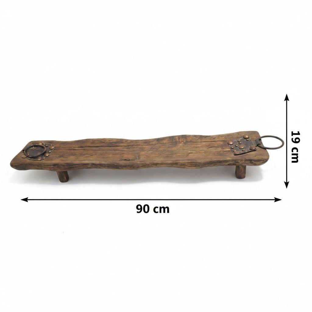 plateau bois élégant 90 cm pour une décoration chic et unique